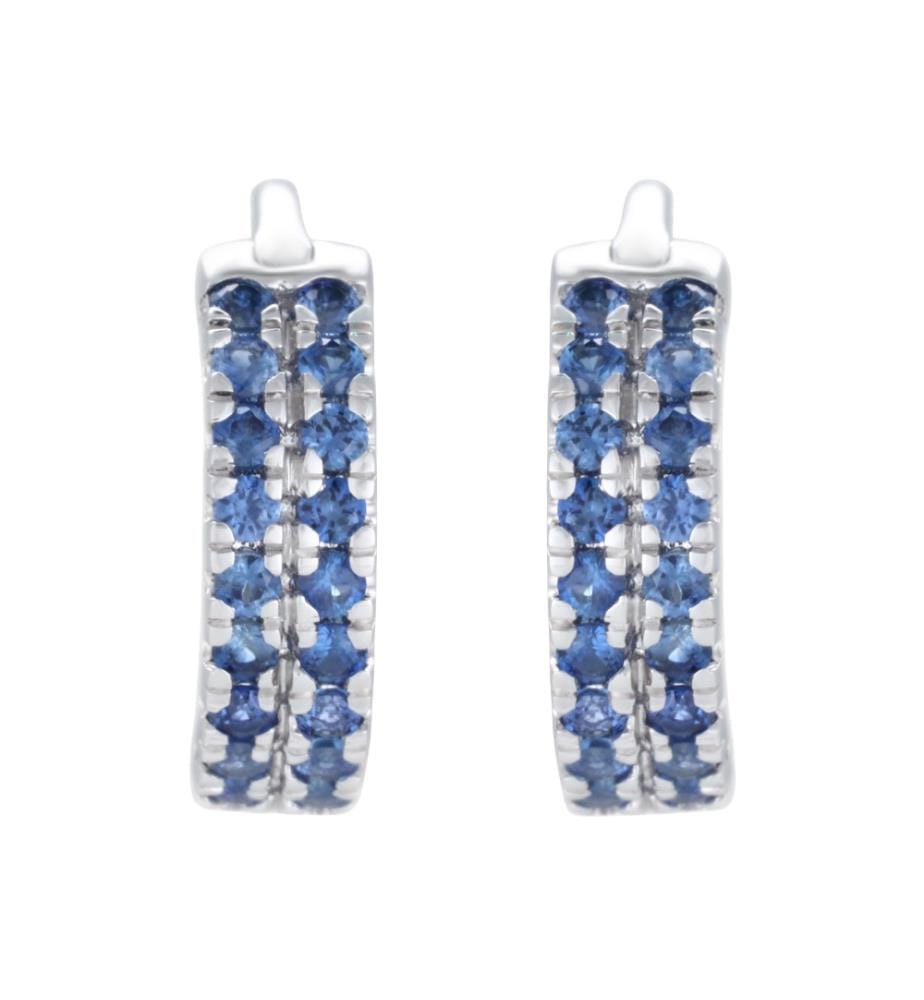 Boucles D'Oreilles "Faye" Or Blanc 375/1000