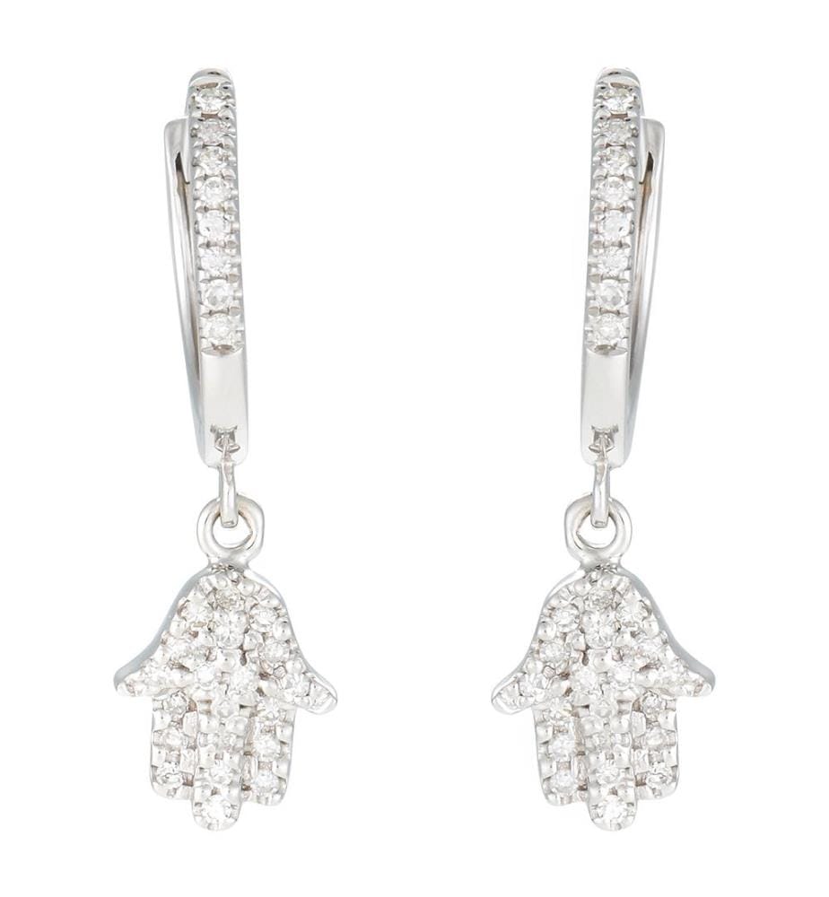 Boucles d'Oreilles Charms Hands or blanc D0,19/60