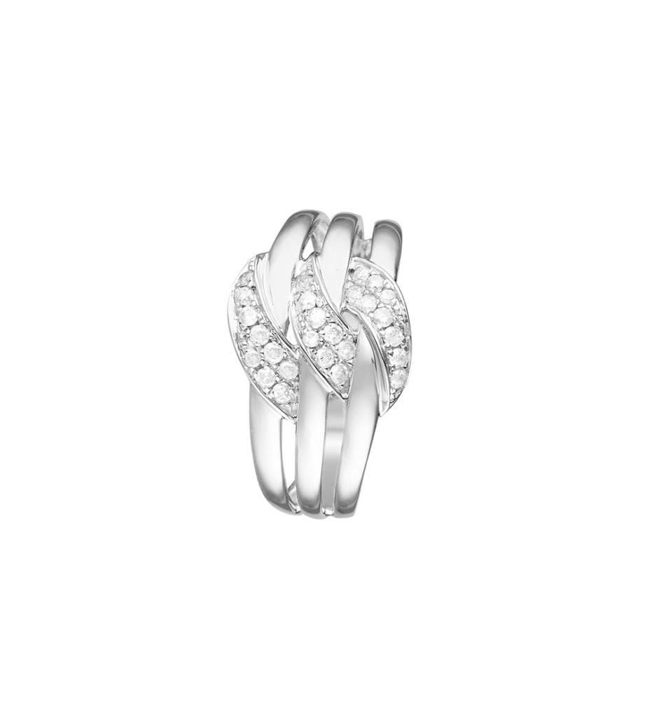Bague Mara - Or Blanc 375/1000