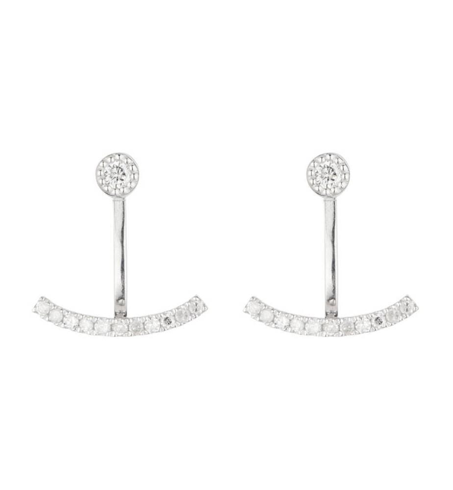 Boucles d'Oreilles Rayong - Or Blanc 375/1000