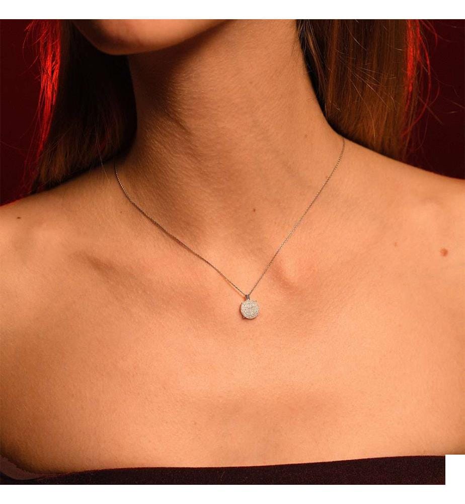 Pendentif Sublissime - Or Blanc 375/1000