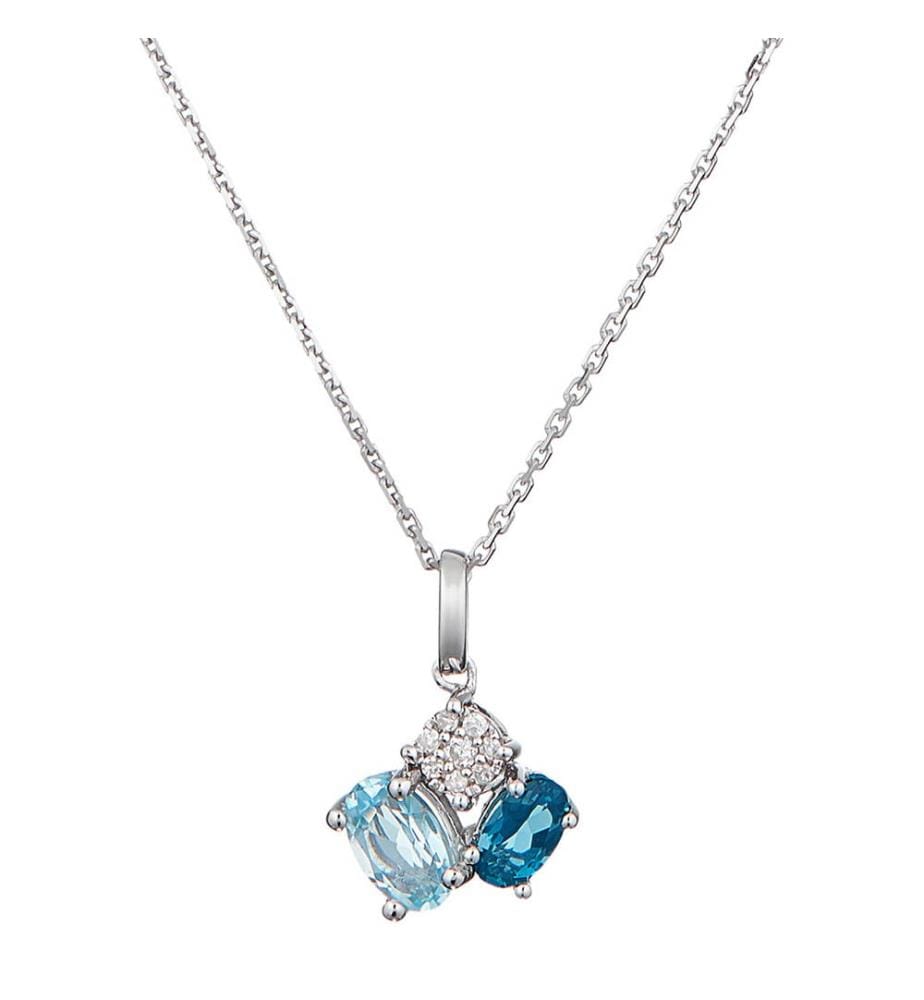 Pendentif Dici & dailleurs - Or Blanc 375/1000