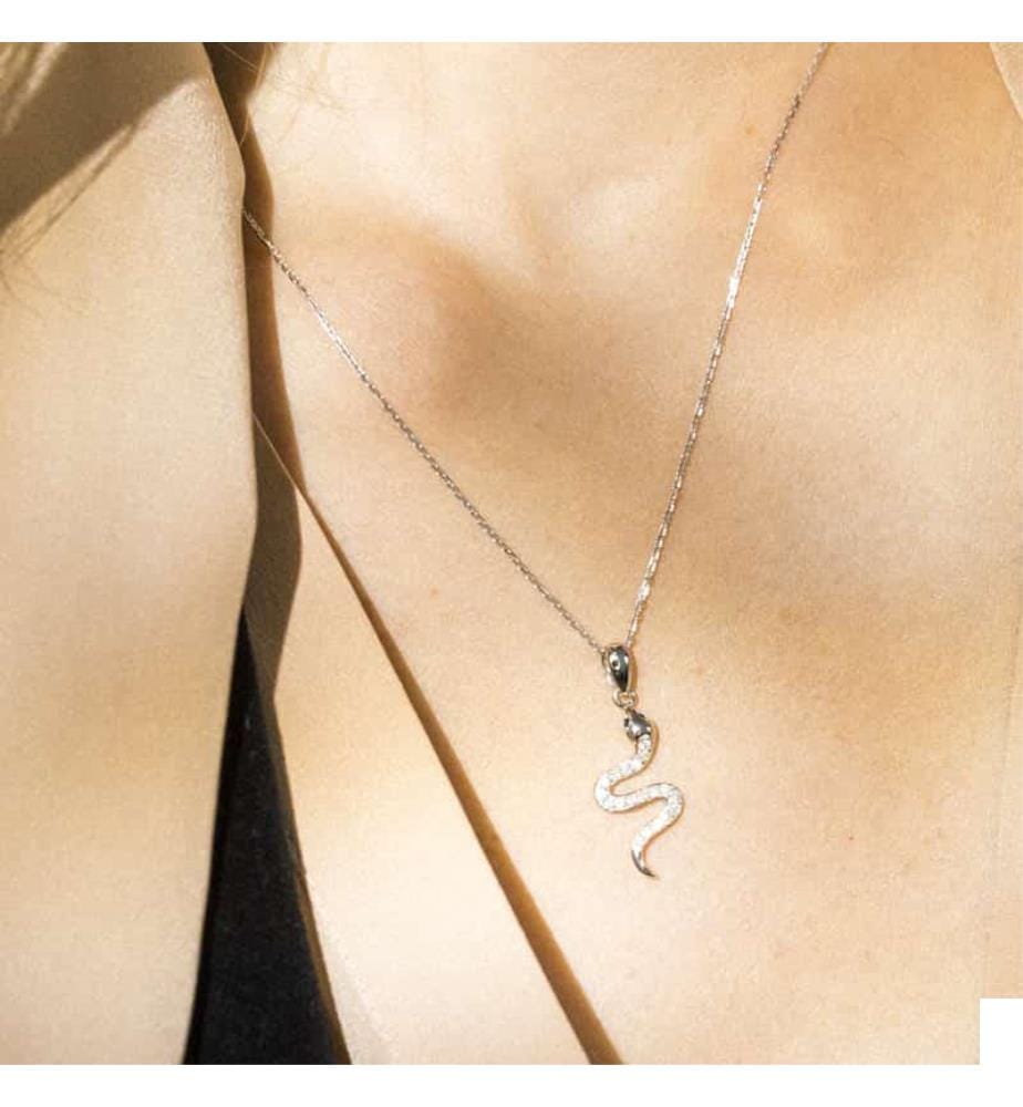 Pendentif Saly - Or Blanc 375/1000