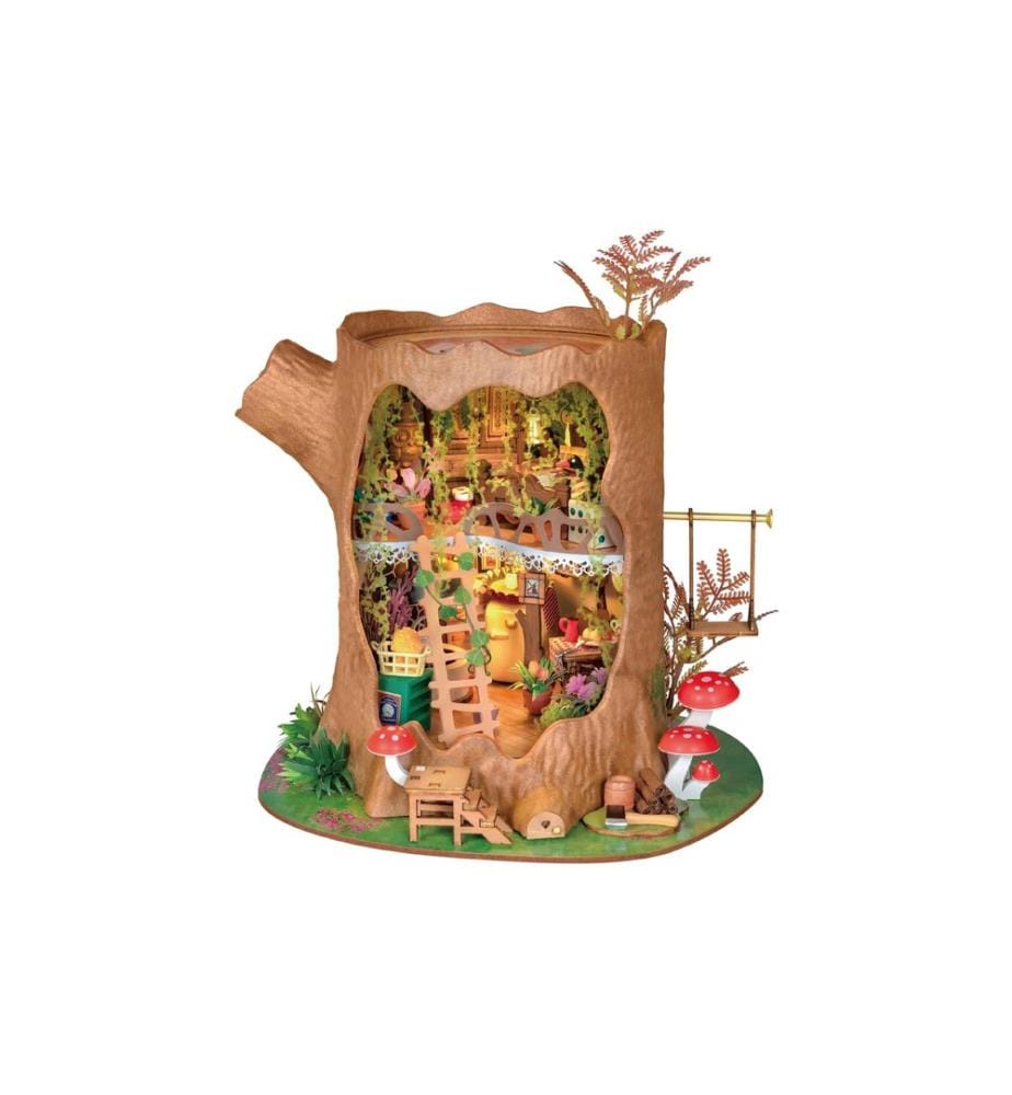 Rolife Kits de montage Fairytale Tree House Mini cabane dans les arbres 1:18
