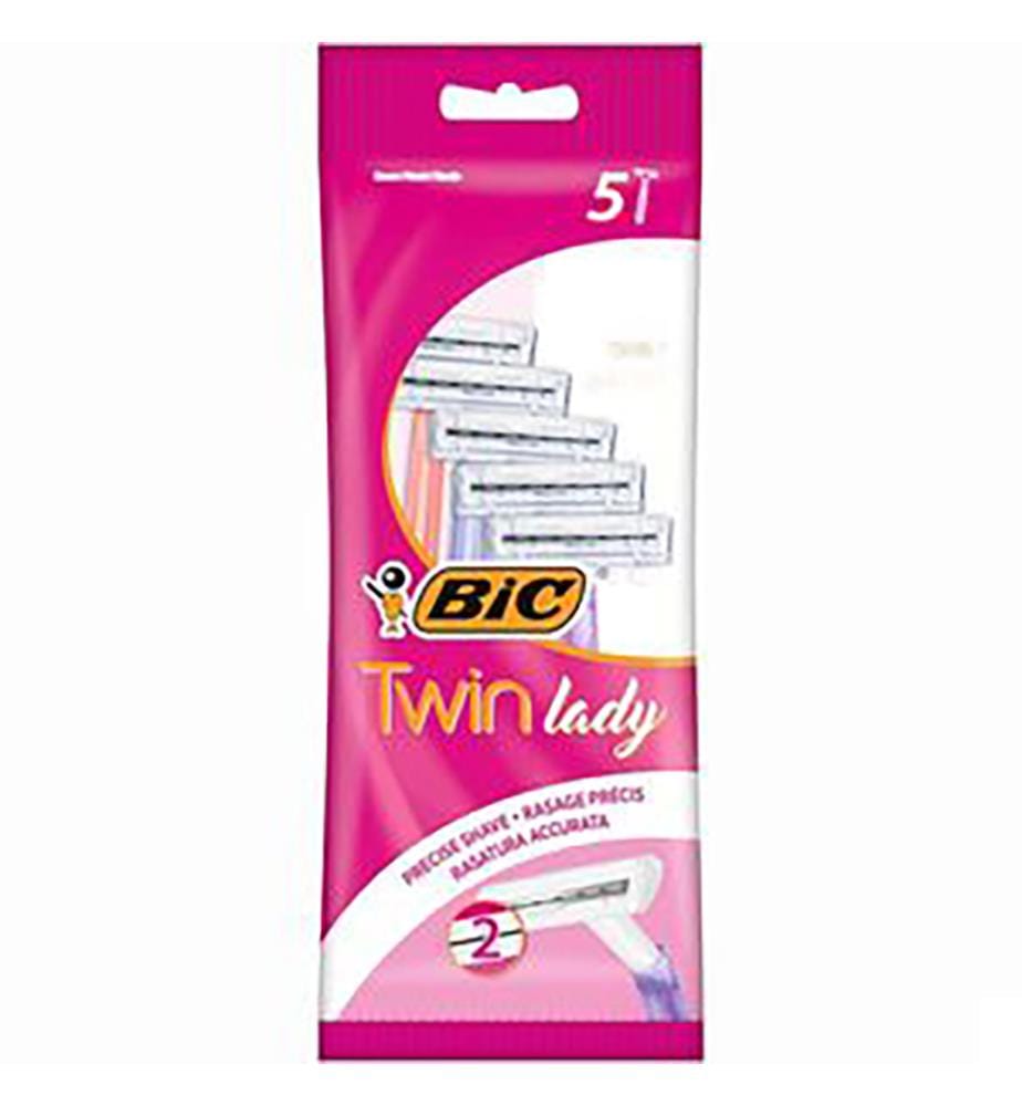Lot de 20 de 5 Rasoirs Twin Lady 2 Lames Sensitive