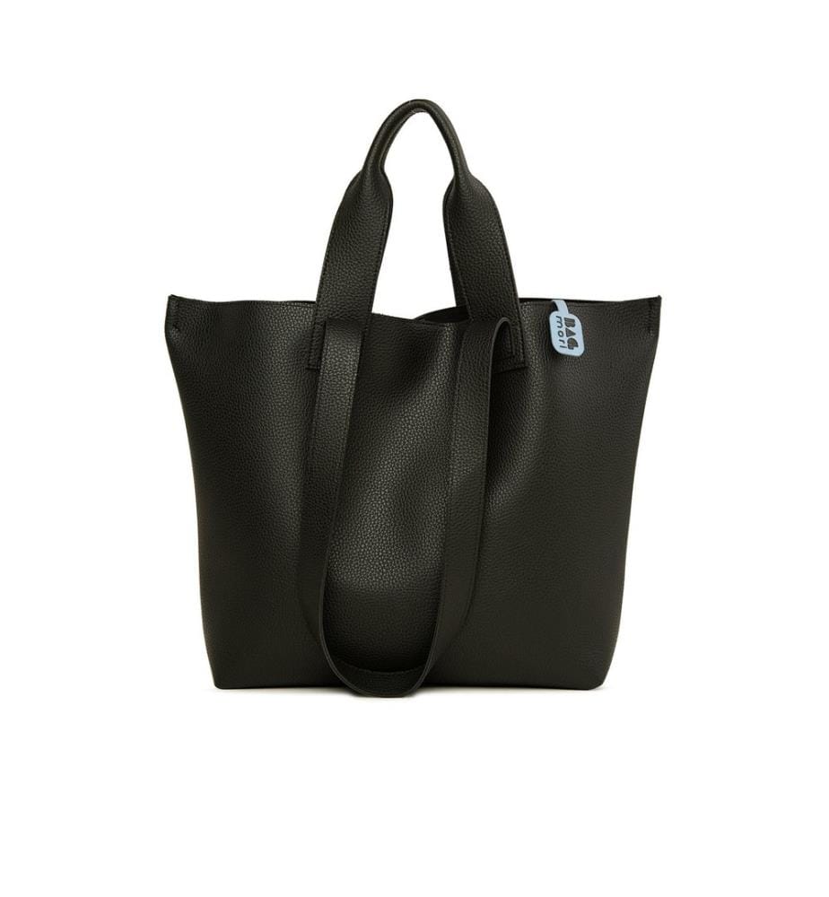 Sac cabas, 100 % simili cuir, noir