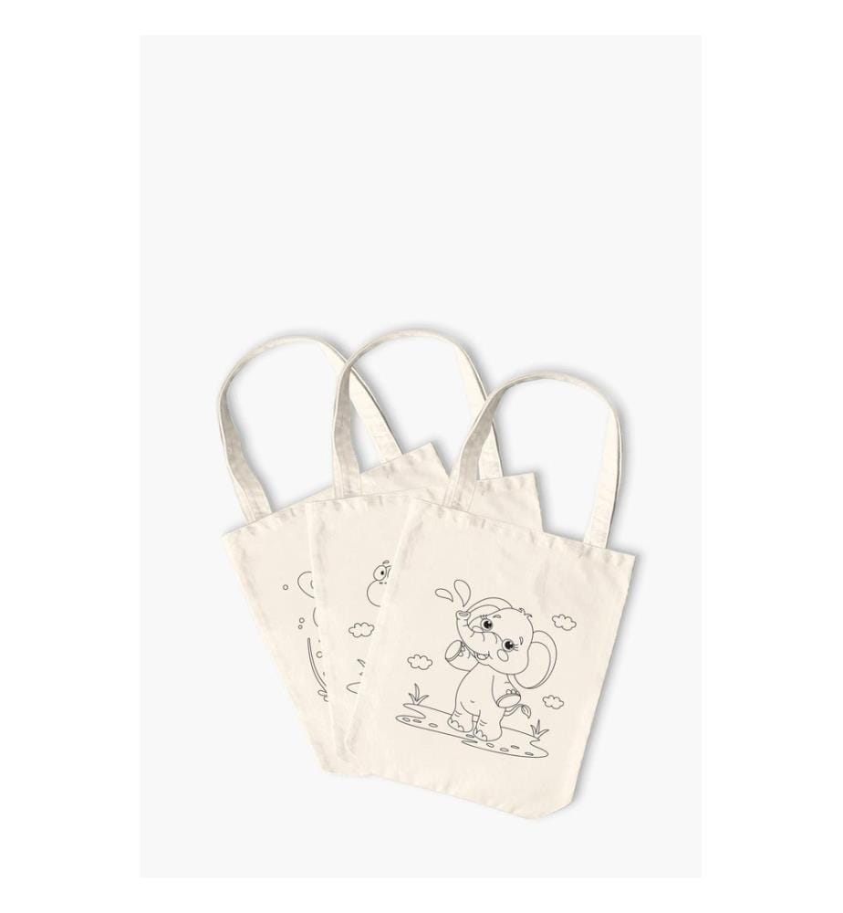 Sac cabas, 100 % coton mélangé polyester, crème