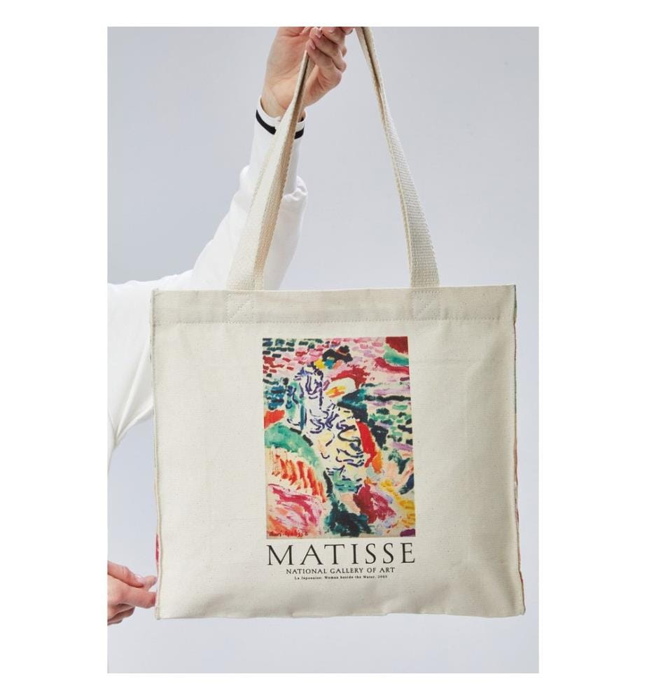 Sac fourre-tout, 100 % toile, crème