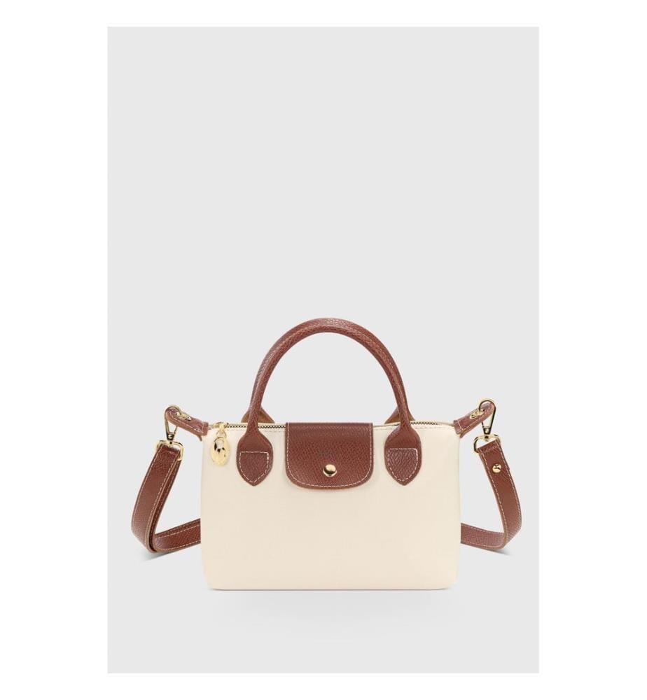 Sac bandoulière, 100 % polyester, crème