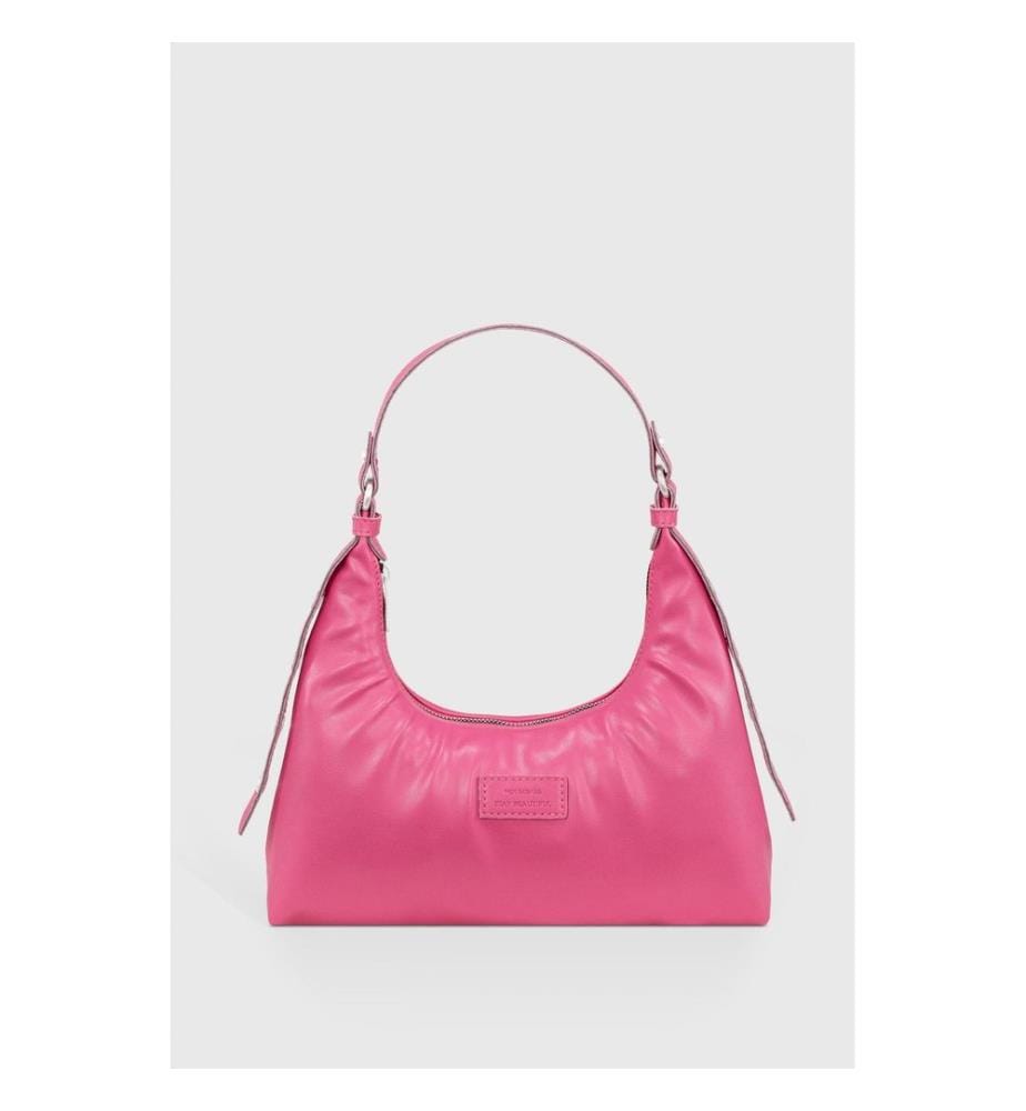 Sac à main, 100 % cuir PU, rose