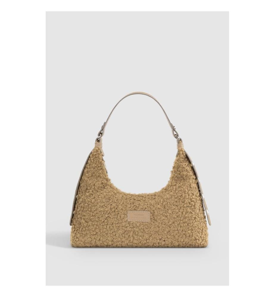 Sac à main, 100% FAUSSE FEUILLE, Vison