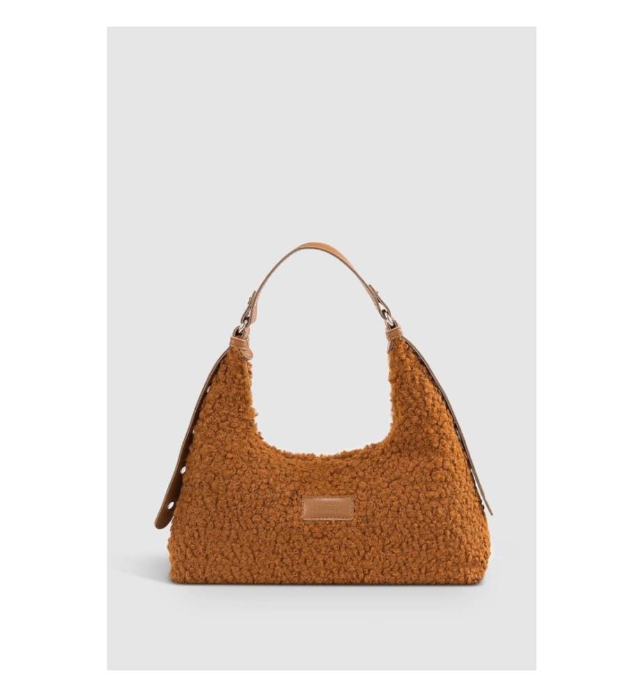 Sac à main, 100 % polyester, beige