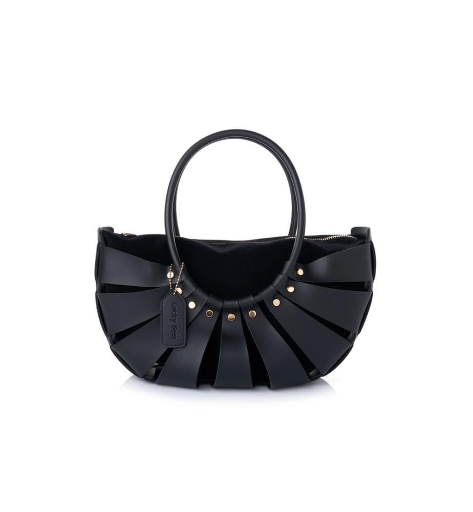 Sac bandoulière, 100 % cuir polyvinyle, noir