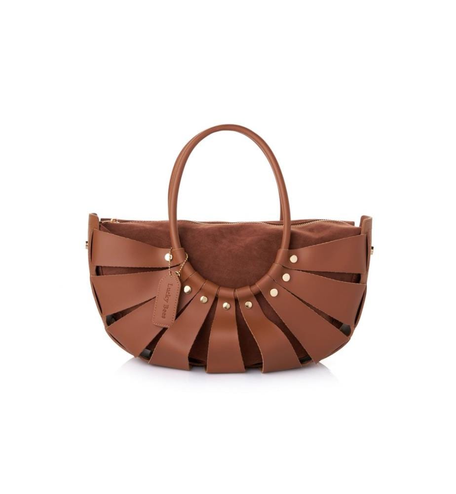 Sac bandoulière, 100 % cuir polyvinyle, beige