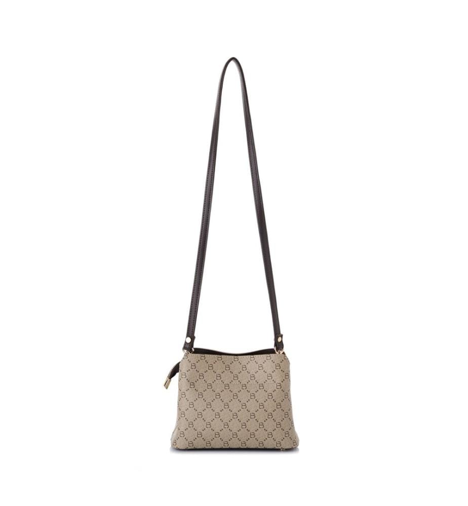 Sac bandoulière, 100 % cuir polyvinyle, vison
