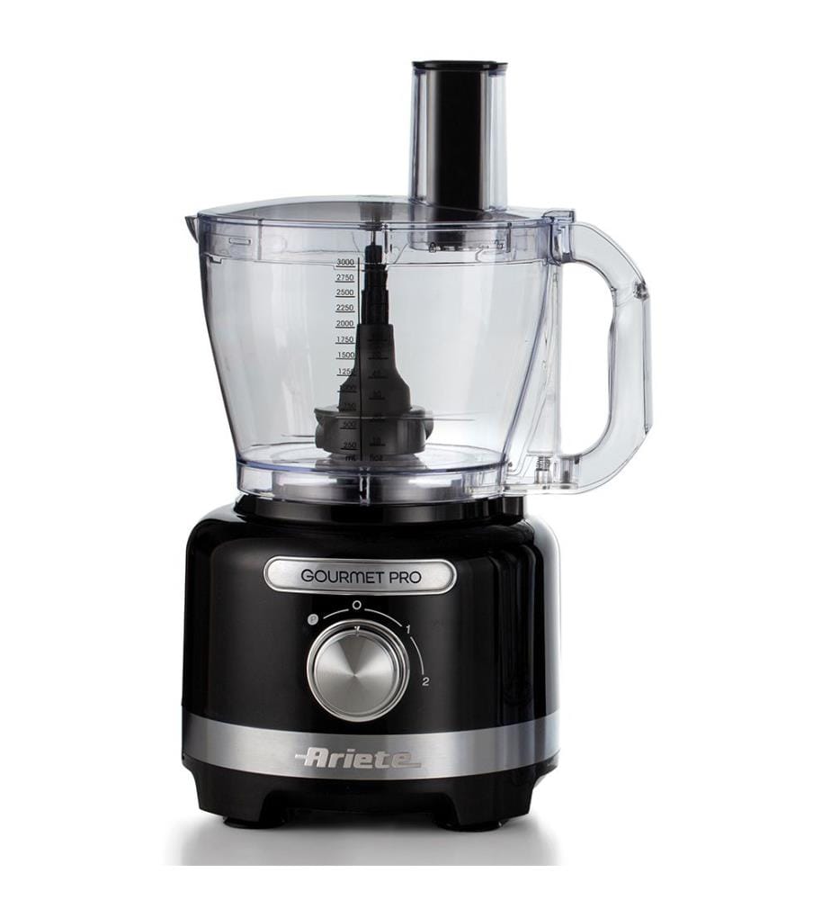 Robot de Cuisine, Hachoir 3 L, Blender 2 L, 3 Vitesses + Pulse, 1000 W - Noir
