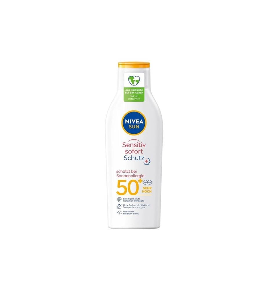 NIVEA SUN Lait solaire Sensitive Immediate Protect SPF 50+ 200 ml