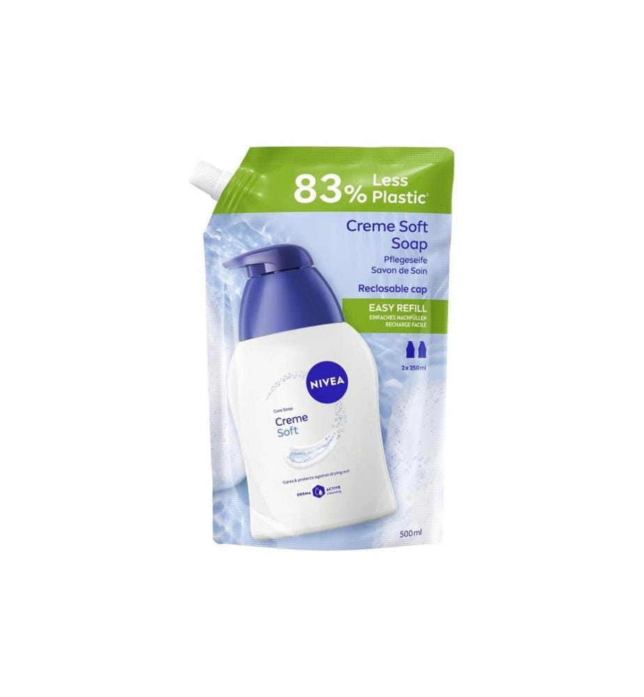 NIVEA Savon de soin Creme Soft Recharge 500 ml