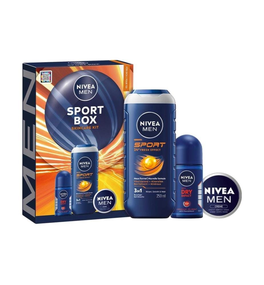 NIVEA MEN Coffret cadeau Sport Box 3 pièces