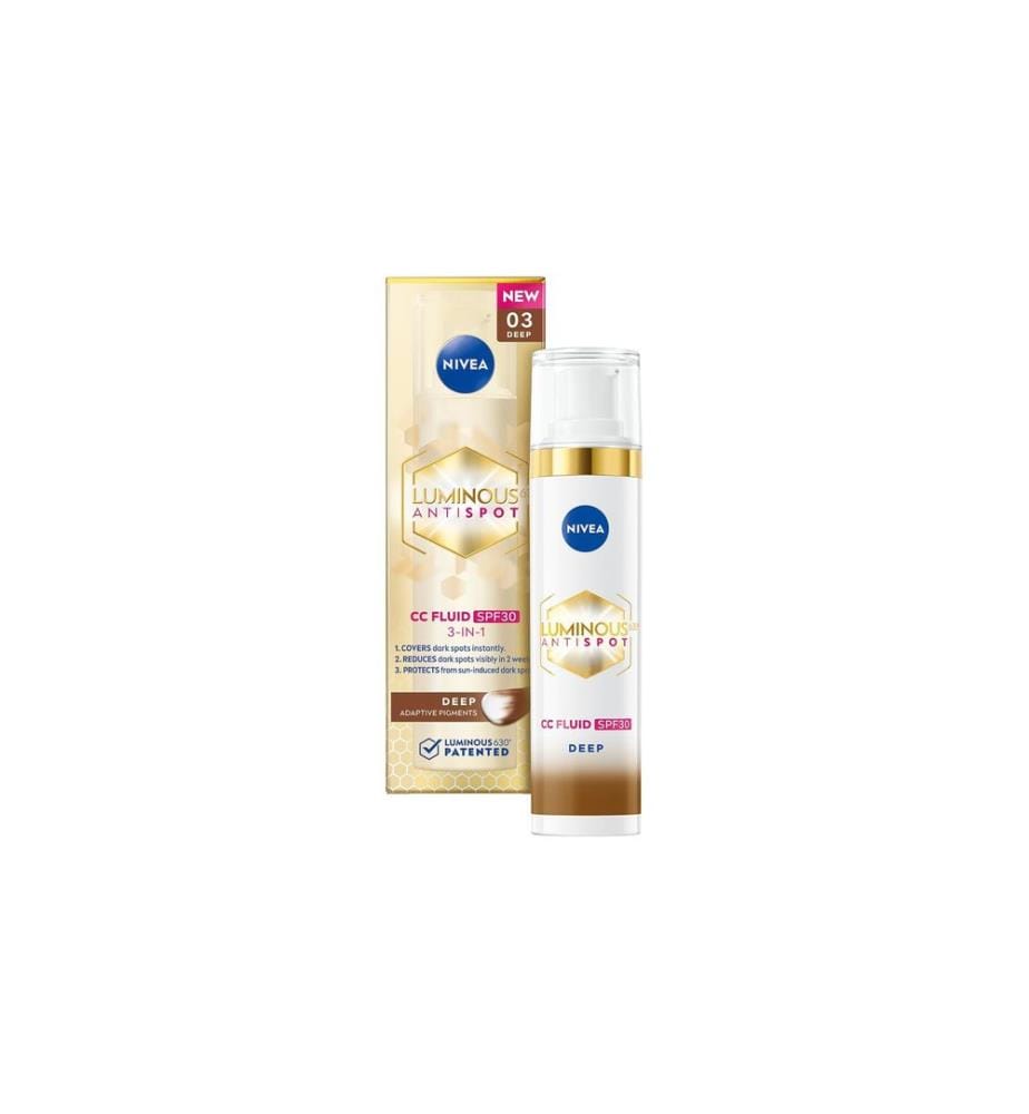 NIVEA CC Cream Cellular Luminous630 3-in-1 LSF30 Dark