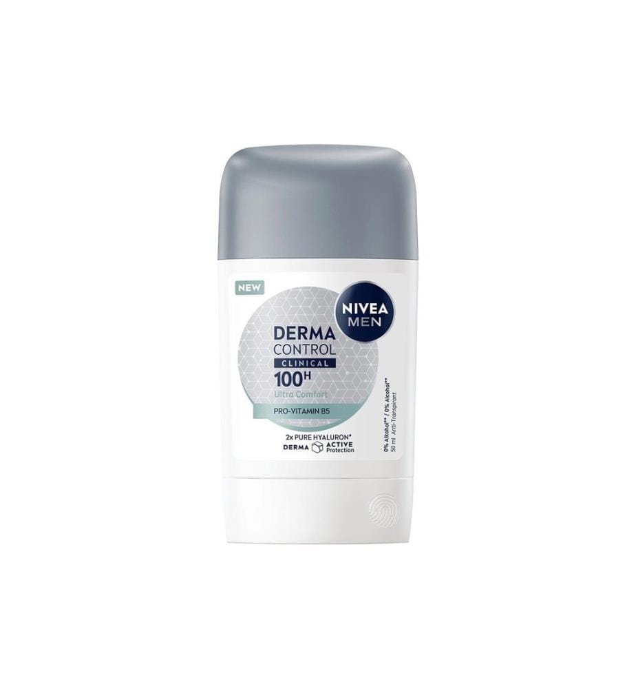 NIVEA MEN Déodorant en bâton Derma Control Clinical Ultra Comfort 50 ml