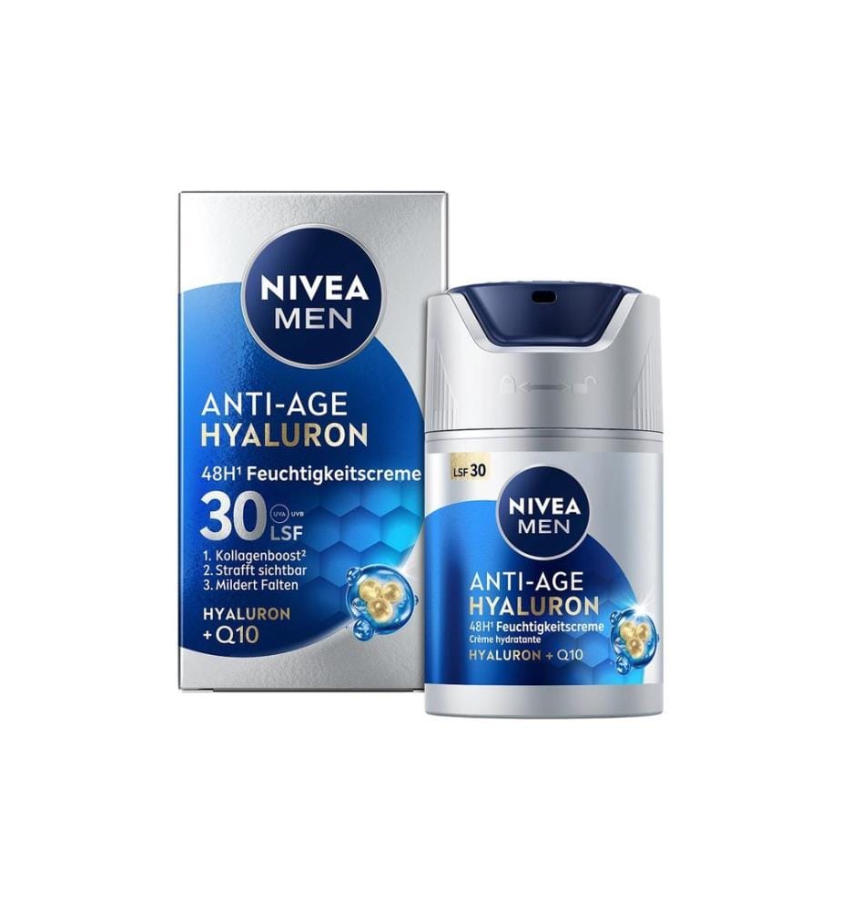 NIVEA MEN Crème Hydratante Anti-Age Hyaluron FPS 30 50 ml