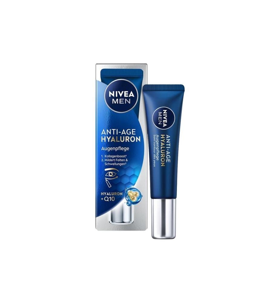 NIVEA MEN Crème pour les yeux Anti-Age Hyaluron Power Hyaluron et Q10 15 ml