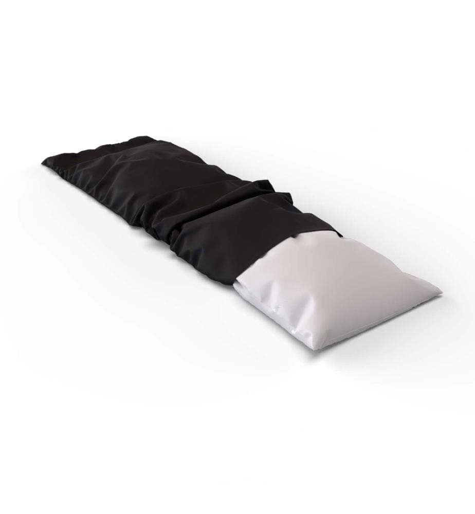Housse de coussin en satin uni pour personnes dormant sur le côté - Taille unique