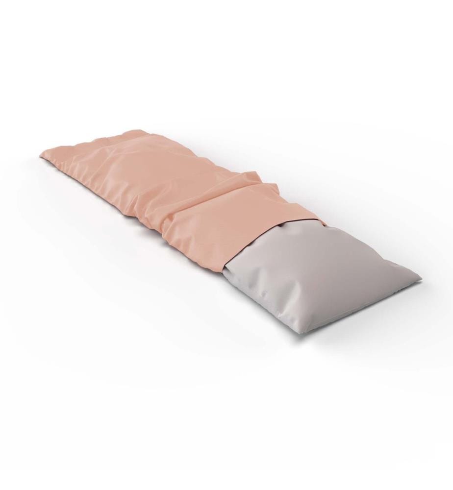 Housse de coussin en satin uni pour personnes dormant sur le côté - Taille unique