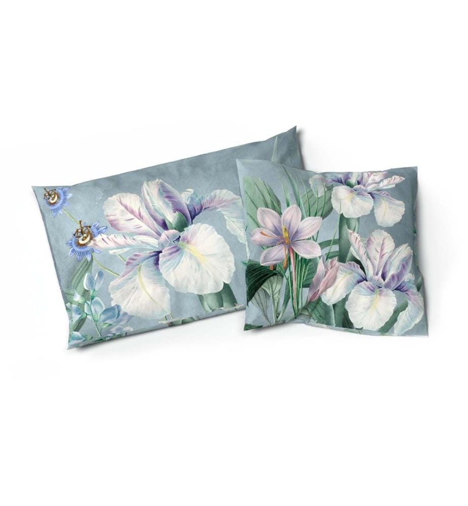 Parure de lit Création en satin Iris - 65 x 100 cm