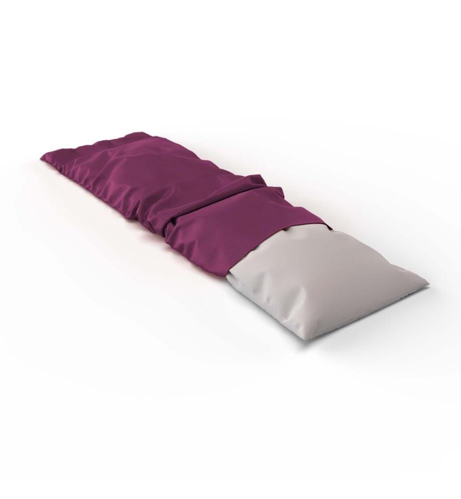 Housse de coussin en satin uni pour personnes dormant sur le côté - Taille unique
