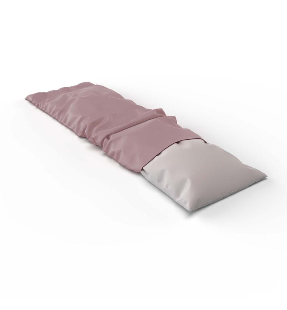 Housse de coussin en satin uni pour personnes dormant sur le côté - Taille unique