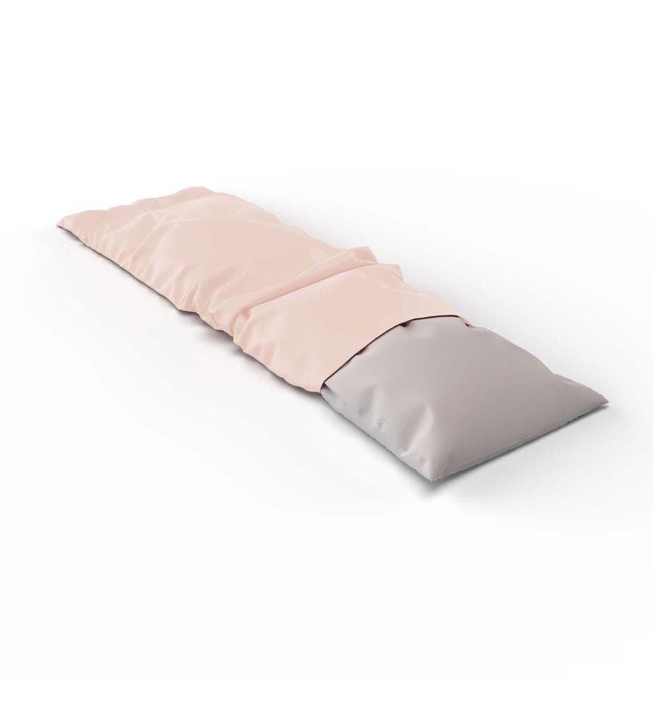 Housse de coussin en satin uni pour personnes dormant sur le côté - Taille unique