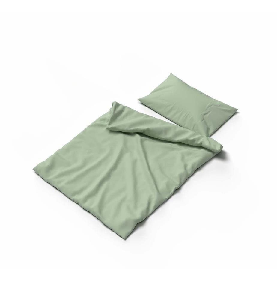 Parure de lit enfant en satin uni - 90 x 120 cm