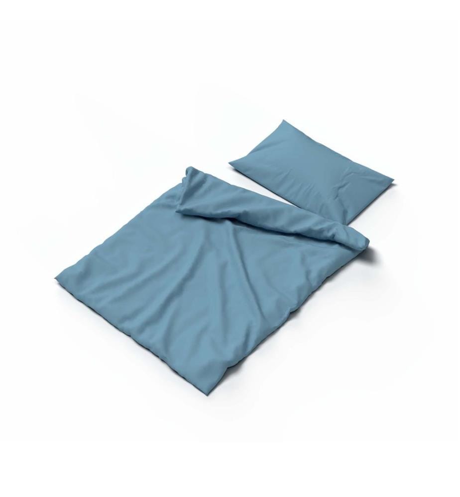 Parure de lit enfant en satin uni - 90 x 120 cm