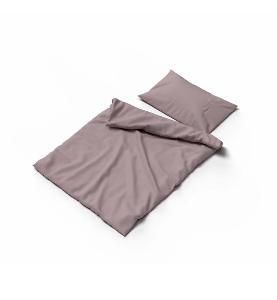 Parure de lit enfant en satin uni - 90 x 120 cm