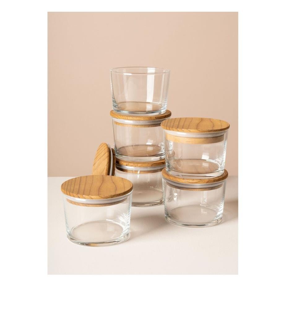 Lot de boîtes de rangement (12 pièces) - Transparentes