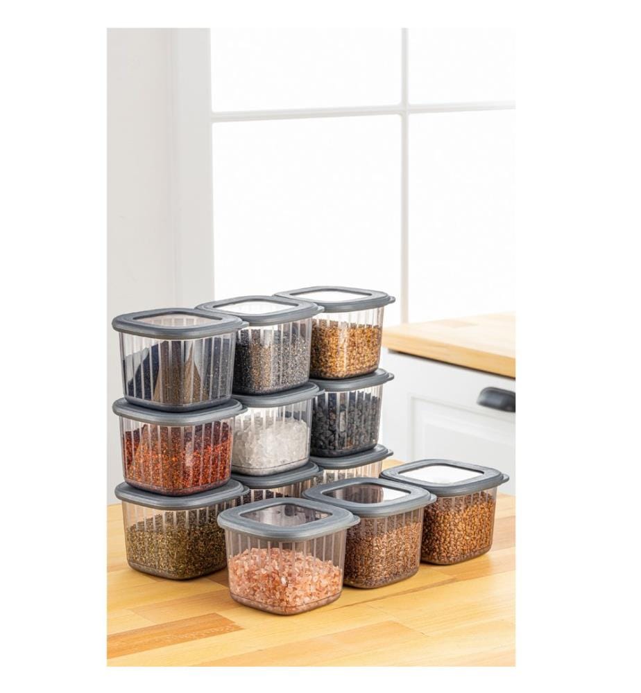 Lot de boîtes de rangement (12 pièces)