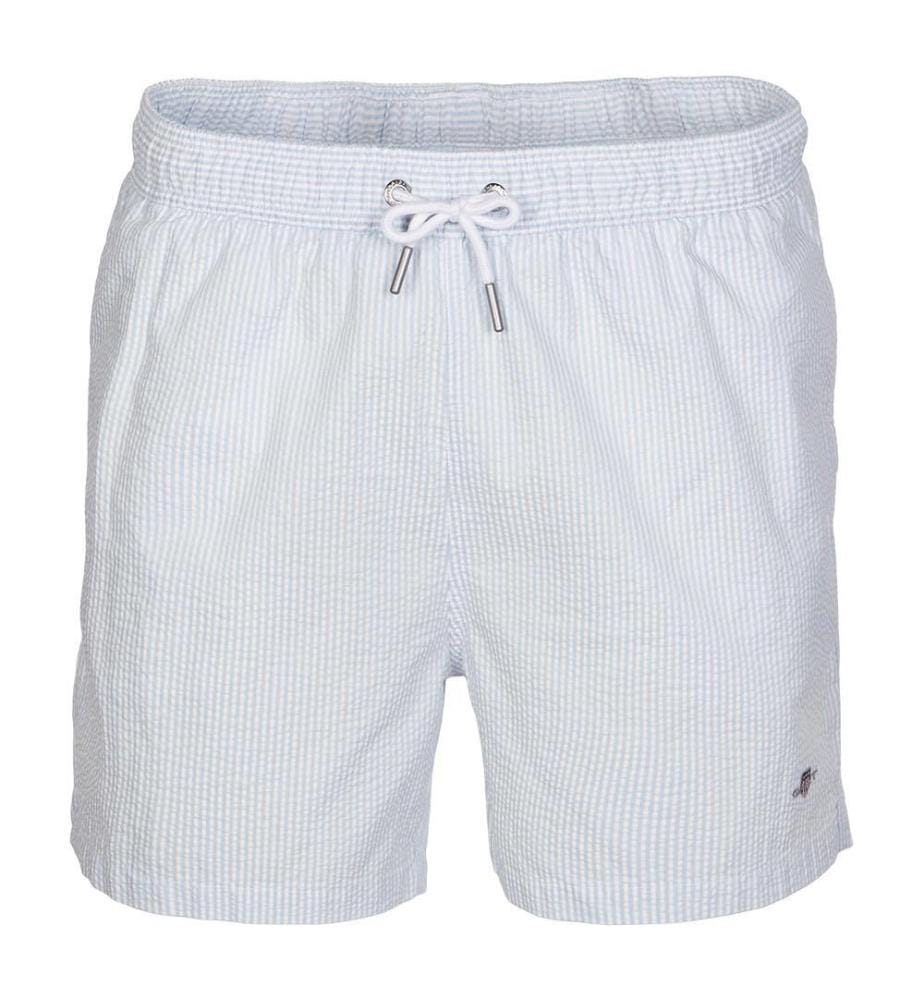 Short de bain Seersucker - Bleu frais