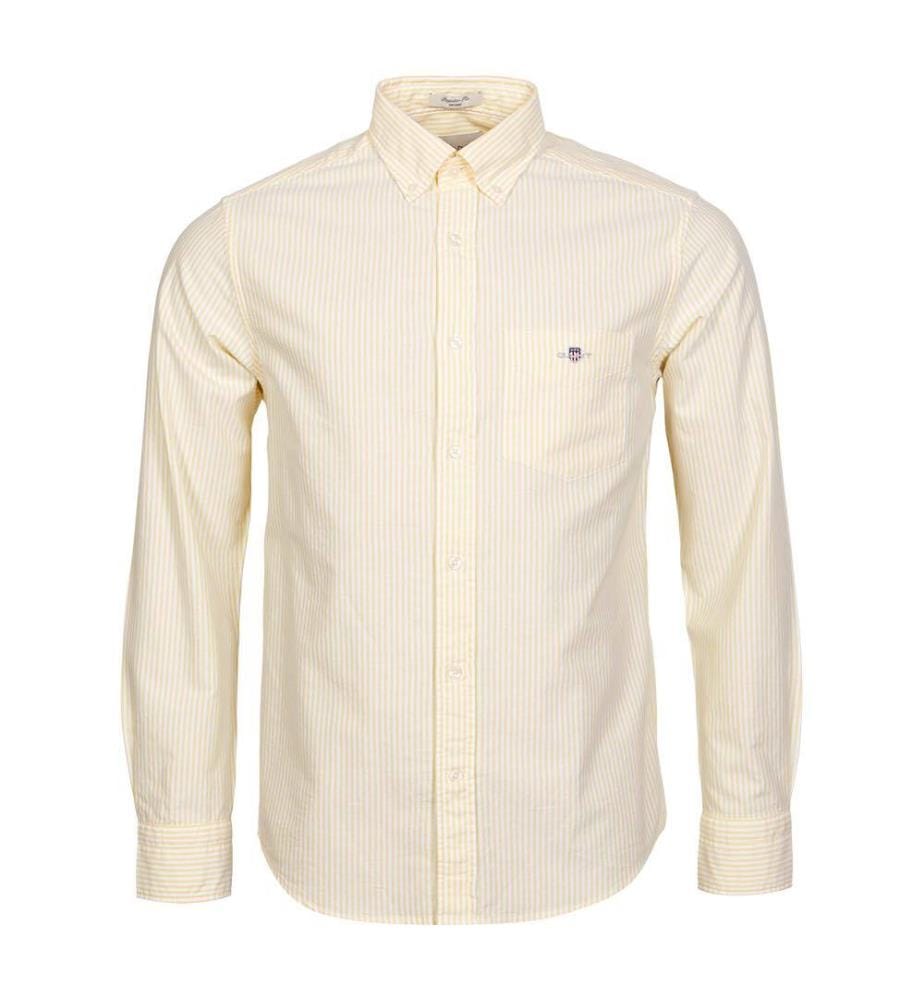 Chemise à rayures Oxford Classic Fit - Banana Yellow