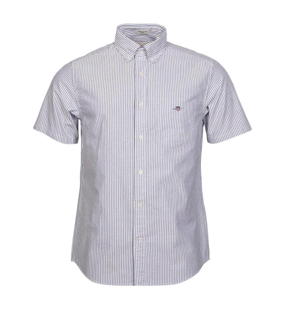 Chemise à rayures Oxford Classic Fit - Bleu persan