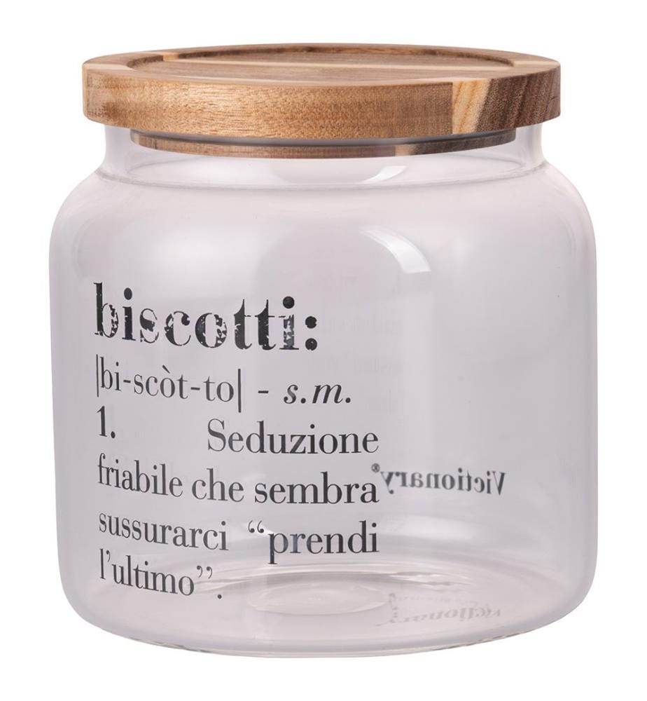 Victionary Cookie Jar Glass/Acacia 1900ml - Transparent + Bois naturel