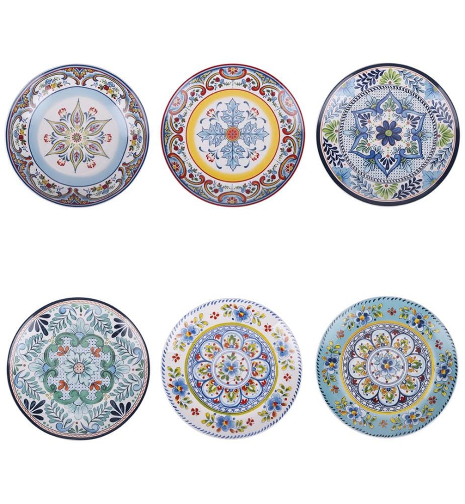 Lot de 6 assiettes Andalusia - Assorti