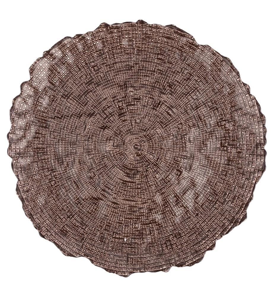 Assiette de présentation ondulée