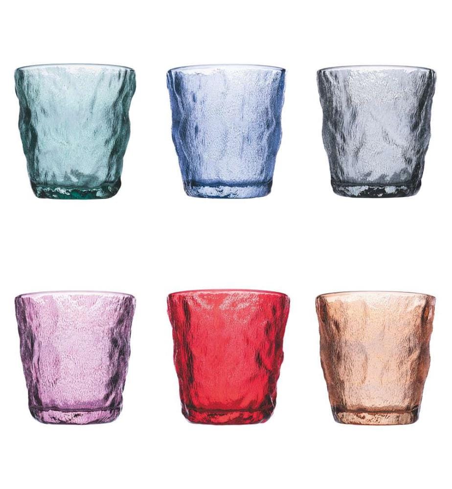 Amnesia Color Set de 6 verres à eau 275 ml - Multicolor