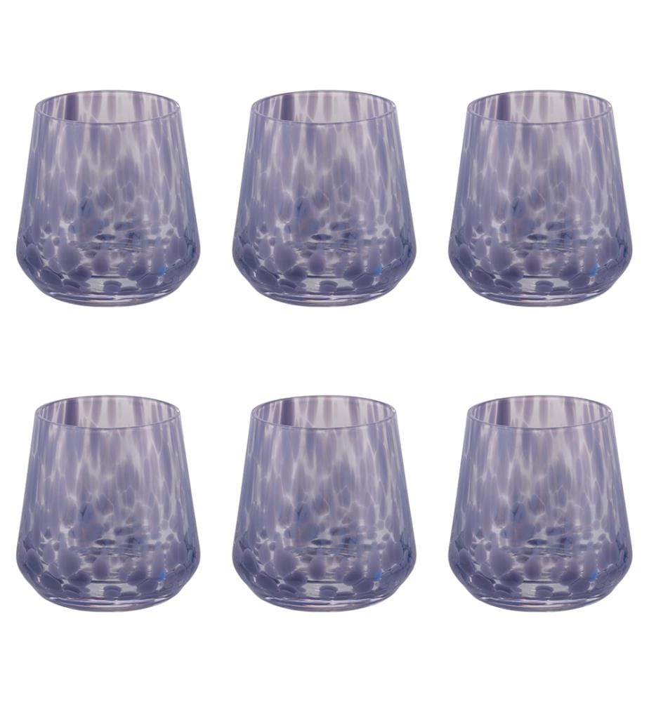 Lot de 6 verres à eau Candy - 410 ml / Violet