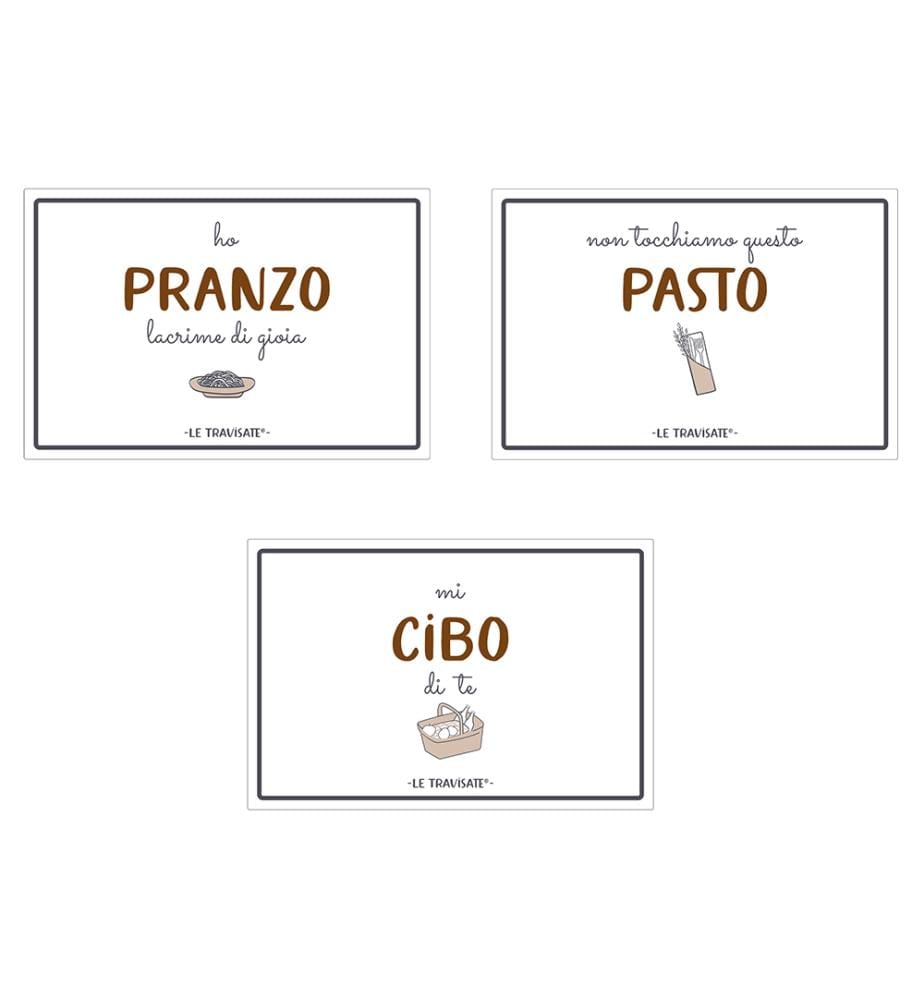 Set de 6 New Travisate Placemat 3 Ass