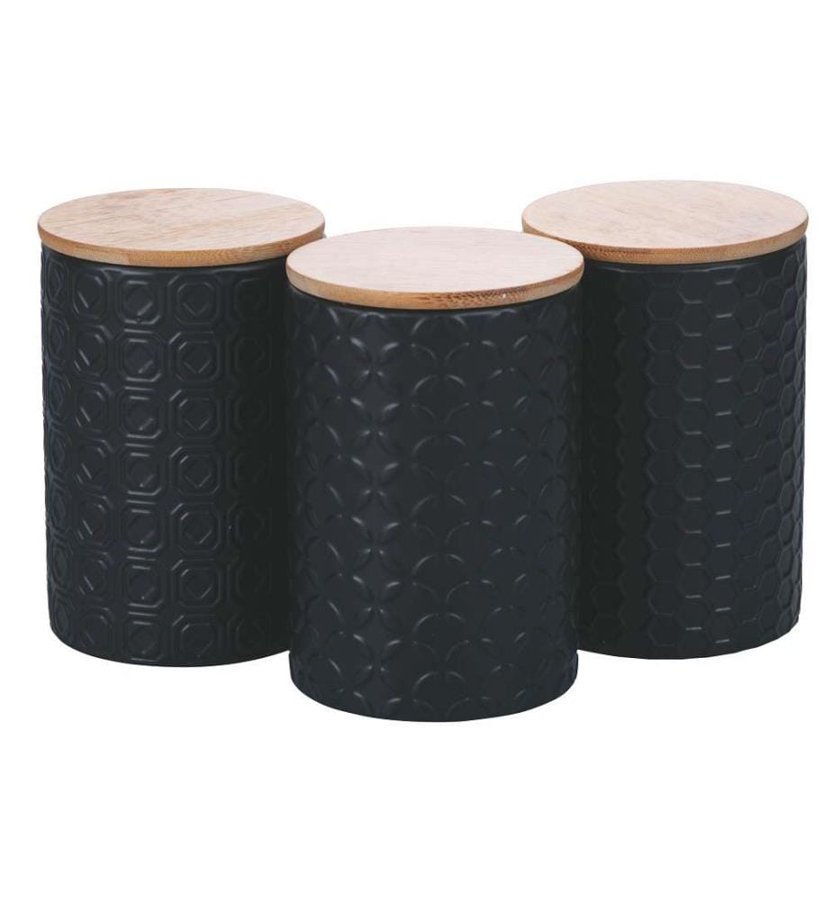 Shade of Shape Set 3 pots noirs 750ml - Noir