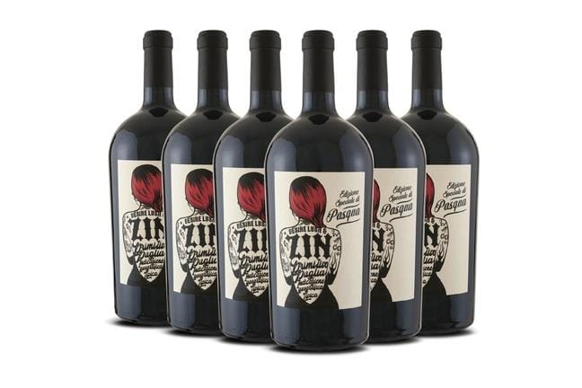 Lot de 6 Bouteilles de Vins Rouges Pasqua DLZ Primitivo Magnum 2024 - 150 cl