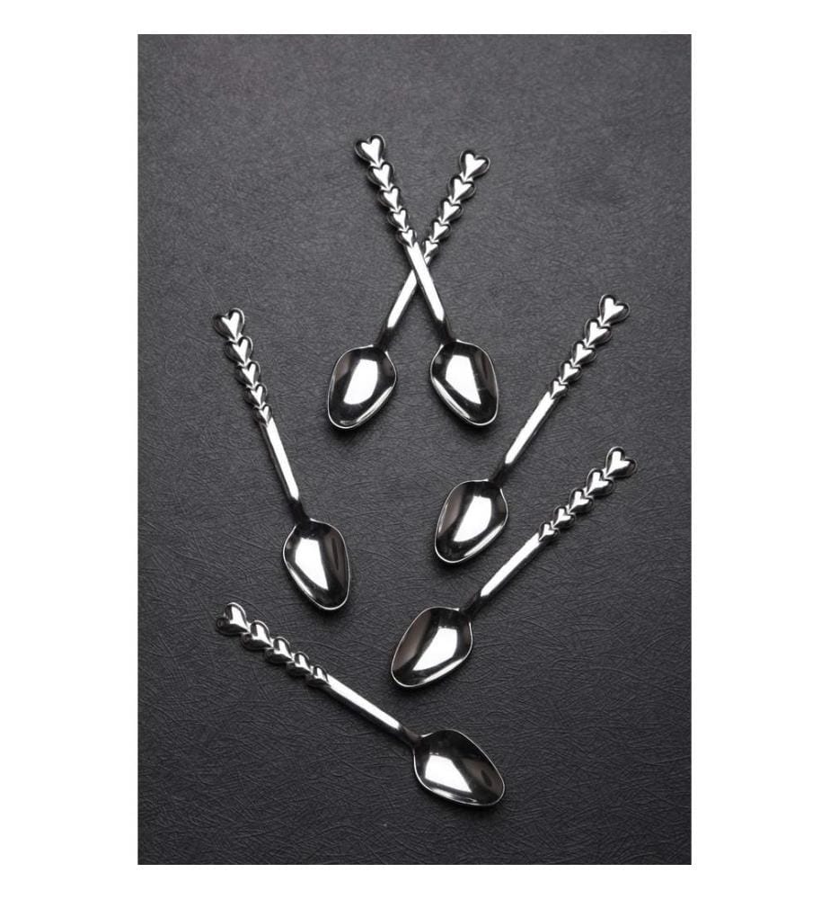 Set de cuillères, 6 pièces, multicolore, acier